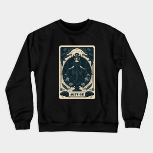 Justice Tarot Card Crewneck Sweatshirt